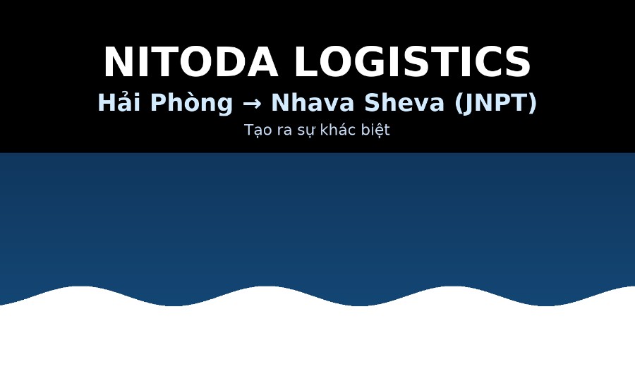 Tuyến Hải Phòng – Nhava Sheva (JNPT): giải pháp FCL/LCL tối ưu cho nông sản