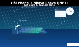 Bảng giá & transit time Hải Phòng → Nhava Sheva (JNPT): cách tối ưu chi phí đặt chỗ