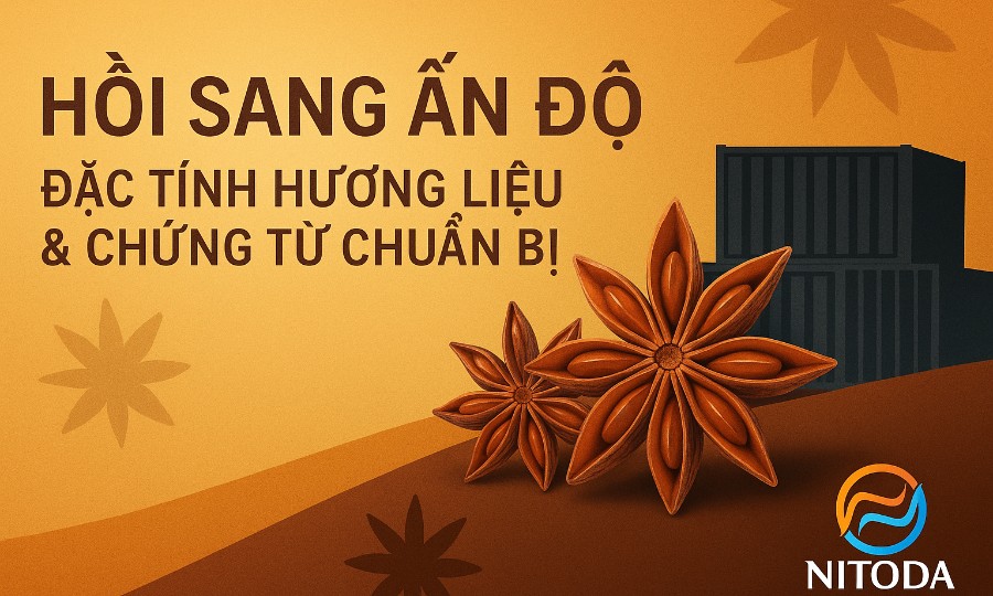 Hồi sang Ấn Độ: đặc tính hương liệu & chứng từ chuẩn bị