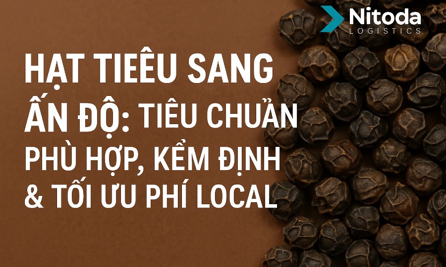 Hạt Tiêu Sang Ấn Độ: Tiêu Chuẩn Phù Hợp, Kiểm Định & Tối Ưu Phí Local