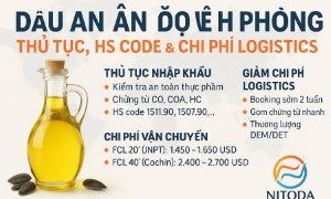 Dầu Ăn Ấn Độ Về Hải Phòng – Thủ Tục, HS Code & Chi Phí Logistics