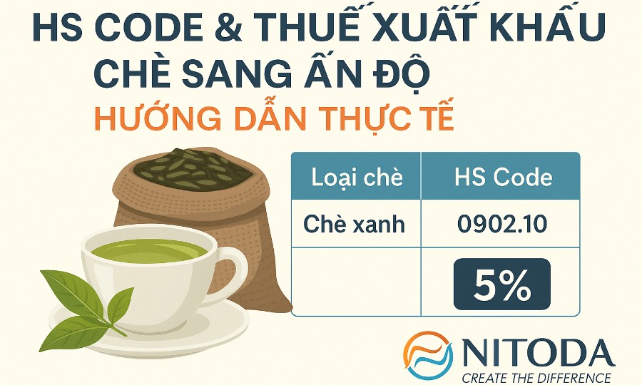 HS Code & Thuế Xuất Khẩu Chè Sang Ấn Độ – Hướng Dẫn Thực Tế