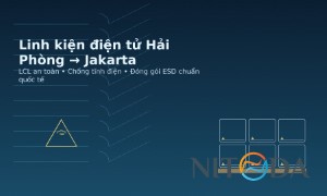 Linh kiện điện tử Hải Phòng → Jakarta: LCL an toàn & chống tĩnh điện