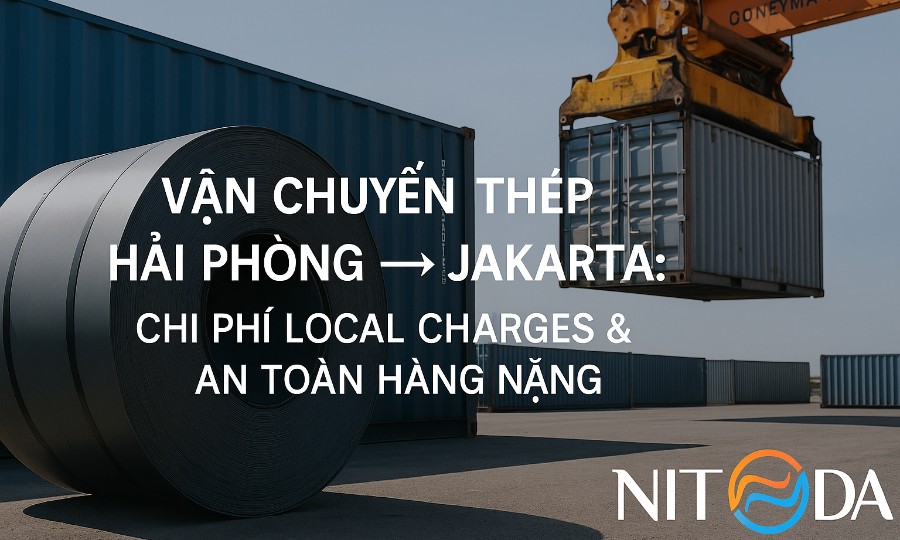 Vận chuyển thép Hải Phòng → Jakarta Chi phí Local Charges & An toàn hàng nặng
