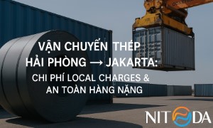 Vận chuyển thép Hải Phòng → Jakarta Chi phí Local Charges & An toàn hàng nặng