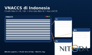 Hải quan điện tử VNACCS cho hàng đi Indonesia Bộ chứng từ CI/PL/B/L – làm sao để “nộp phát là chạy”?