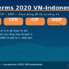 Incoterms 2020 tuyến Việt Nam – Indonesia: chọn FOB/CFR/CIF/DDP thế nào?