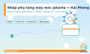 Nhập phụ tùng máy móc Jakarta → Hải Phòng: ma trận quyết định & vận hành “không rò rỉ”