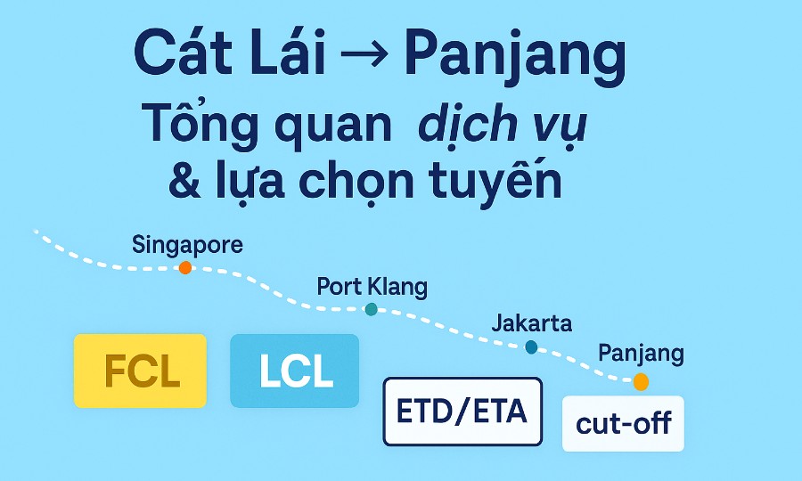 Cát Lái → Panjang: tổng quan dịch vụ & lựa chọn tuyến