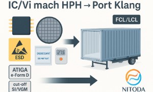 IC/Vi mạch Hải Phòng → Port Klang: ESD, ẩm & chứng từ ATIGA