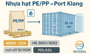 WORKSHOP CANVAS — Nhựa hạt PE/PP TP.HCM → Port Klang
