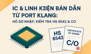 IC & LINH KIỆN BÁN DẪN TỪ PORT KLANG: HỒ SƠ NHẬP, KIỂM TRA HS 8542 & CO